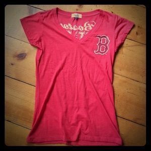 Women's Touch Alyssa Milano Boston Red Sox Tee